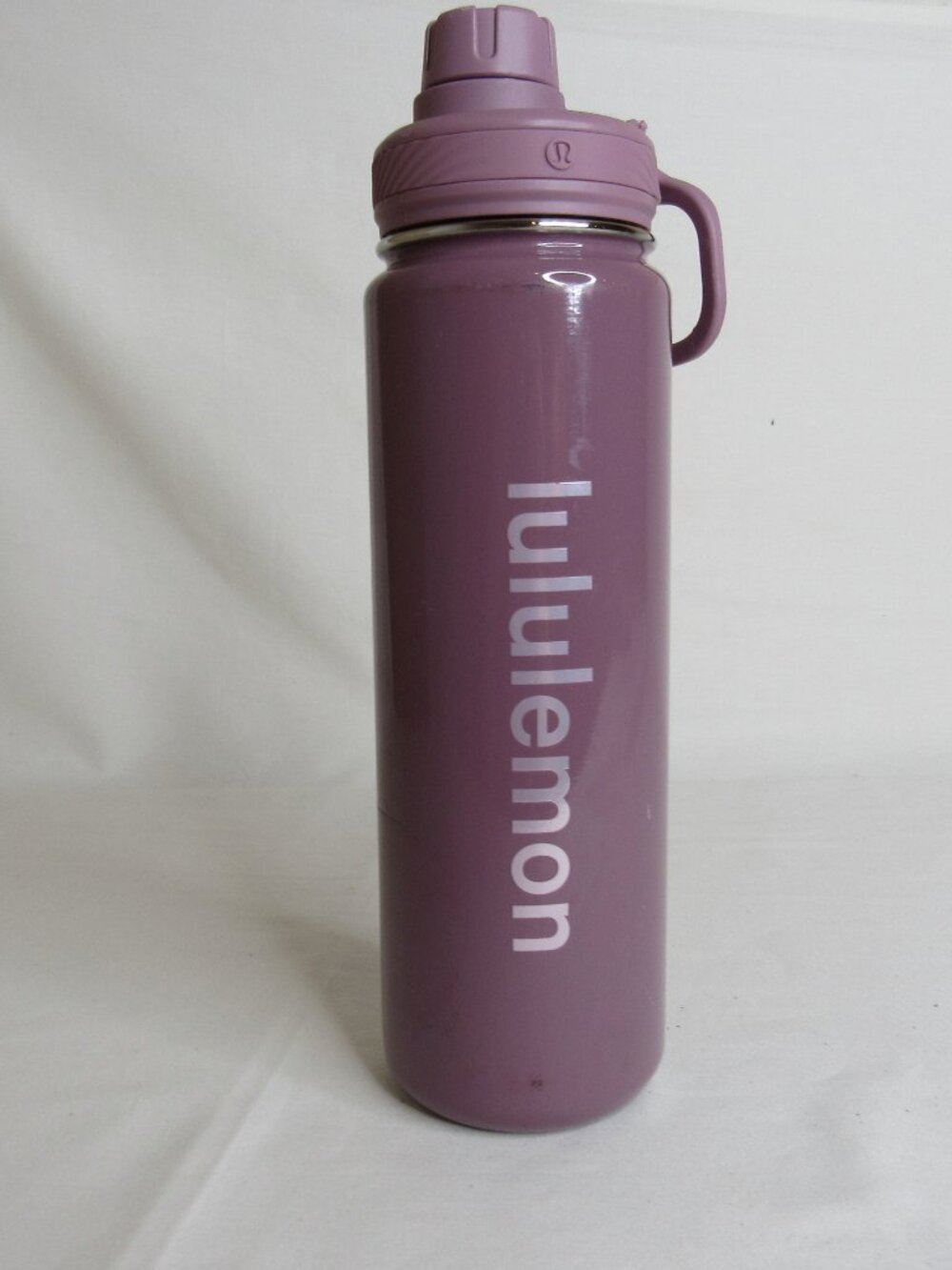 Lululmeon BACK TO LIFE Sport Water Bottle Muted Mauve Purple 24oz Stainless